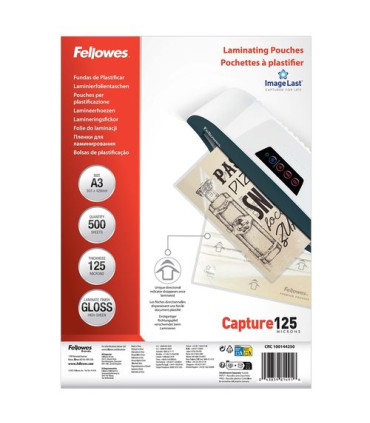 FUNDA PLASTIF. FELLOW. A3 125µ P/500
