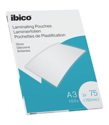 FUNDA PLASTIF. IBICO A3 75µ P/100