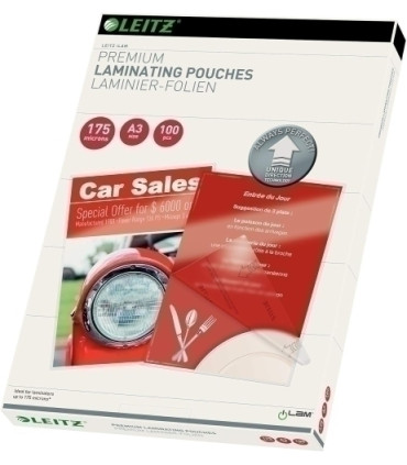 FUNDA PLASTIF. LEITZ A3 175µ P/100