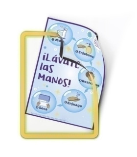FUNDA TARIFOLD MAGNETO A4 AMARIL. PACK 2