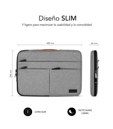 FUNDA PORTATIL SUBBLIM AIR P. 15,6  GRIS