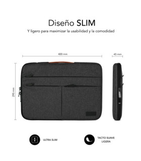 FUNDA PORTATIL SUBBLIM AIR P. 15,6  GRIS