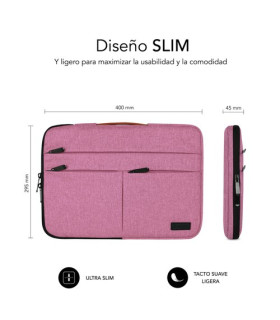 FUNDA PORTATIL SUBBLIM AIR P.15,6  ROSA