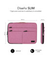 FUNDA PORTATIL SUBBLIM AIR P.15,6  ROSA