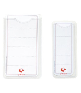 FUNDA TARJ. GRAF.VISOR ADHE. INCOL. P/10
