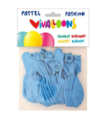 GLOBO FASHION PASTEL AZUL CELESTE B.20