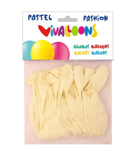 GLOBO FASHION PASTEL BLANCO BOLSA 20