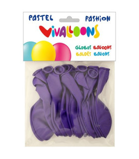 GLOBO FASHION PASTEL LILA BOLSA 20