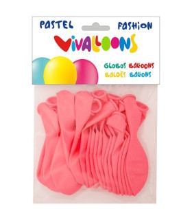 GLOBO FASHION PASTEL ROSA BOLSA 20