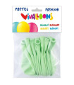 GLOBO  PASTEL VERDE CLARO BOLSA DE 10