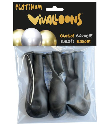 GLOBO PLATINUM ANTRACITA BOLSA DE 6