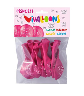 GLOBO PRINCESAS BOLSA DE 8