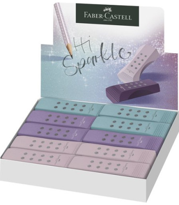 GOMA BORRAR FABER CASTELL SPARKLE C/20