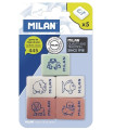 GOMA BORRAR MILAN 445 FLEXIBLE BLISTER 5