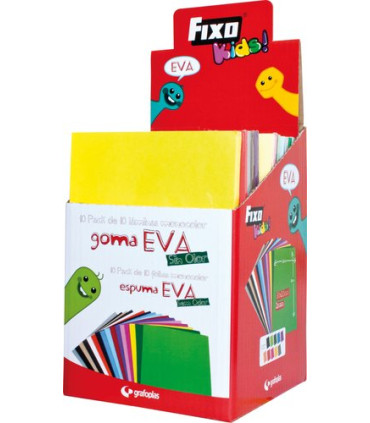 GOMA EVA 2mm HOJA 20x30 B/10 SURT.
