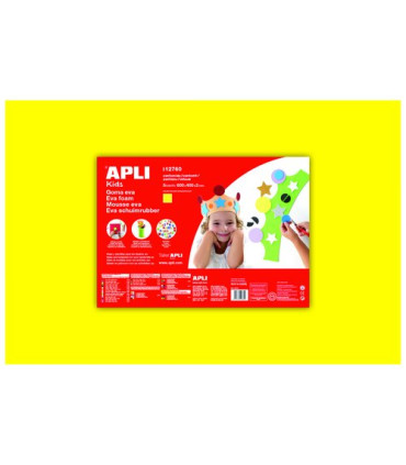 GOMA EVA APLI 40x60 AMARILLO P/5