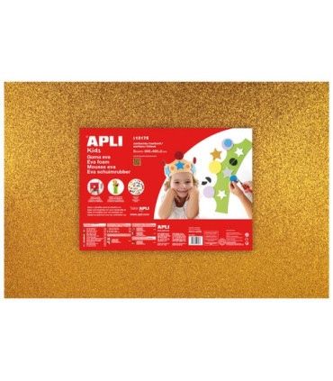 GOMA EVA APLI 40x60 PURPUR. ORO P/3
