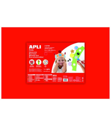 GOMA EVA APLI 40x60 ROJO P/5