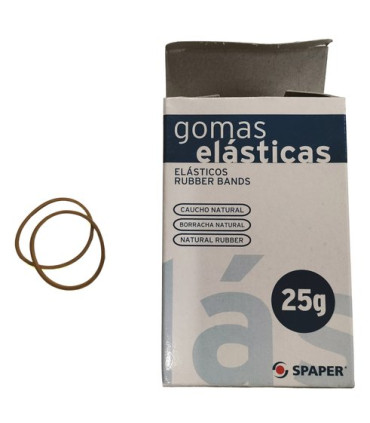 GOMAS ELAST.SPAPER Cj.  25 gr  40 mm