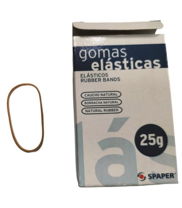 GOMAS ELAST.SPAPER Cj.  25 gr  60 mm