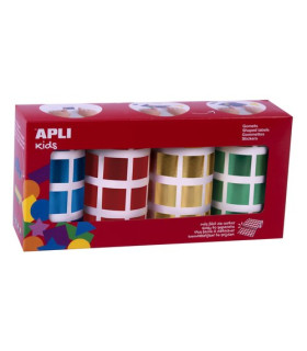 GOMETS APLI (18327)CUAD.20mm SUR.PACK 4