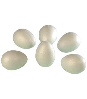 HUEVOS POLIESPAN NIEF.5,8x4,2cm PACK 20