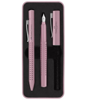 JUEGO BOL+PLUMA FABER GRIP 2010 ROSA