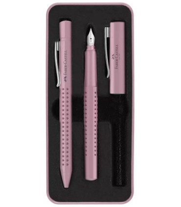 JUEGO BOL+PLUMA FABER GRIP 2010 ROSA