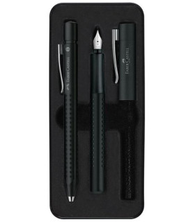 JUEGO BOL+PLUMA FABER GRIP 2011 NEGRO