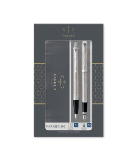 JUEGO BOL+PLUMA PARKER IM ACERO CT