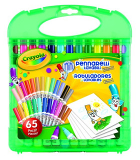 JUEGO CRAYOLA MALETIN ROTULADORES LAVABL