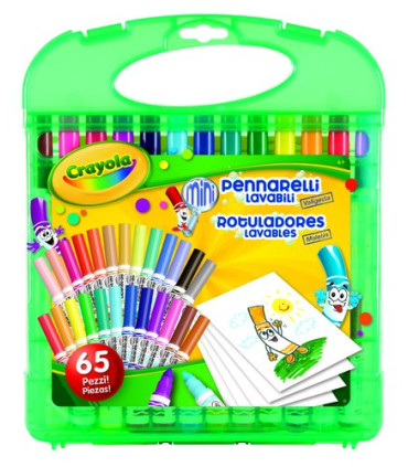 JUEGO CRAYOLA MALETIN ROTULADORES LAVABL