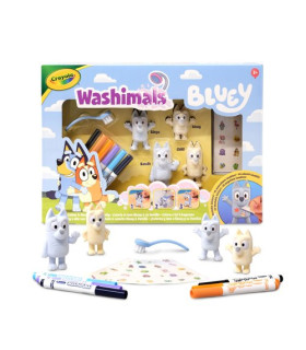 JUEGO CRAYOLA WASHIMALS SET BLUEY