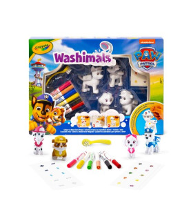 JUEGO CRAYOLA WASHIMALS SET PAW PATROL