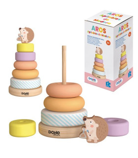 JUEGO DOHE ANILLOS APILABLES MADERA