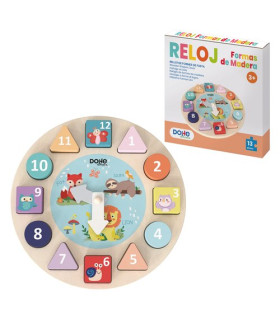 JUEGO DOHE RELOJ FORMAS ENSARTABLES