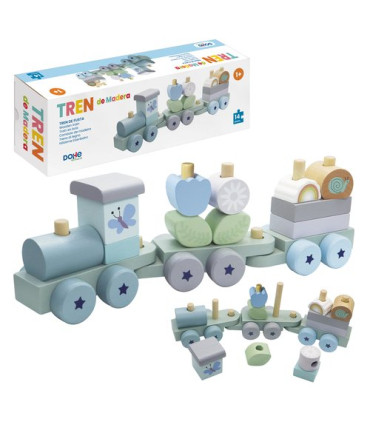 JUEGO DOHE EDUCA TREN MADERA
