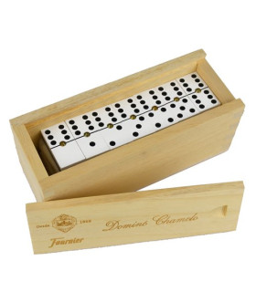 JUEGO DOMINO CHAMELO CELULOIDE C/ MADERA