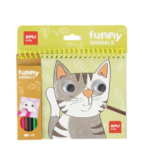 JUEGO EDUC.APLI BLOC COLOREAR FUNNY ANIM
