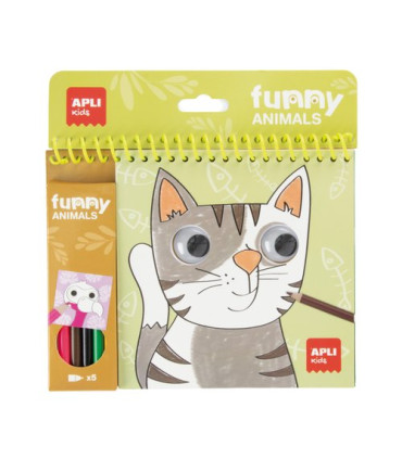 JUEGO EDUC.APLI BLOC COLOREAR FUNNY ANIM