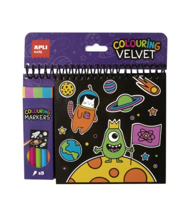 JUEGO EDUC.APLI BLOC COLOREAR TERCIOPELO
