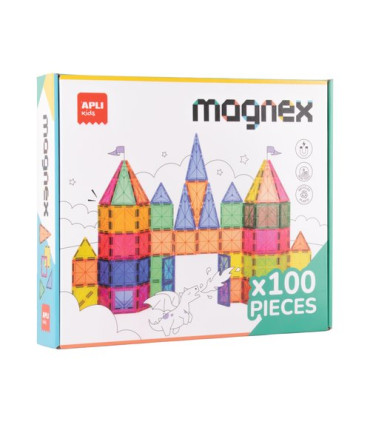 JUEGO EDUC.APLI PIEZAS MAGNETICAS 100pz