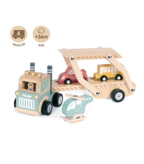 JUEGO ED.MILAN MADERA 4 VEHICULOS