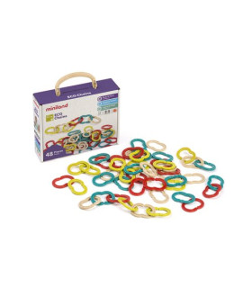 JUEGO ED.MINILAND ECO CHAINS 48 PCS (2-5