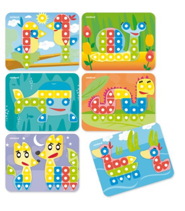 JUEGO MINILAND SUPERPEGS ANIMALES P/6