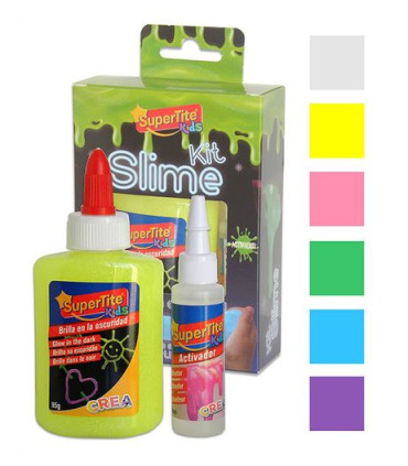 JUEGO SUPERTITE SLIME BRILLA OSC.