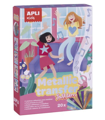 KIT APLI KIDS METALLIC TRANSFER FASHION