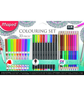 KIT MAPED COLORING COLOR MANDALA 33 PIEZ