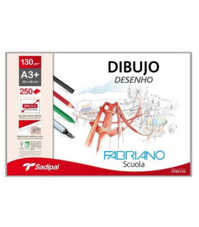 LAMINA DIBUJO FABRIANO A3 G.NAT. C/250