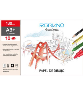 LAMINAS DIBUJO FABRIANO A3+ LISA B/10